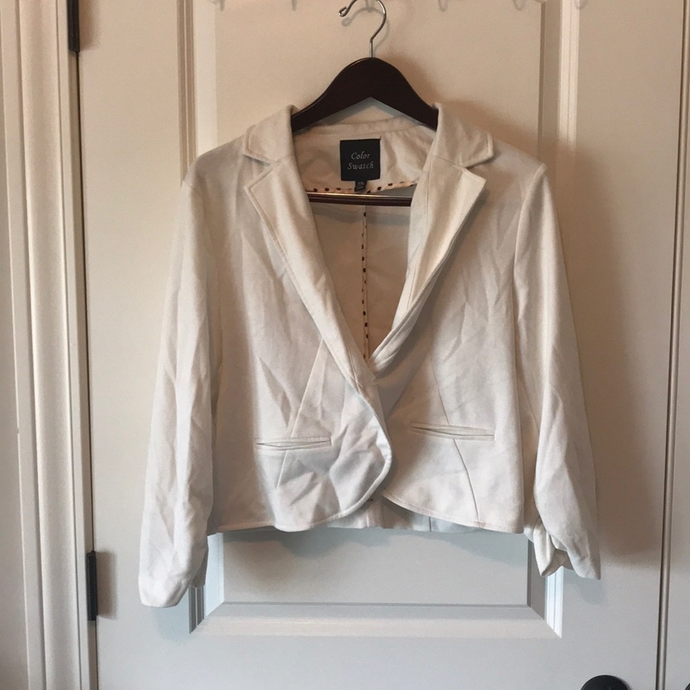 Color Swatch White Blazer